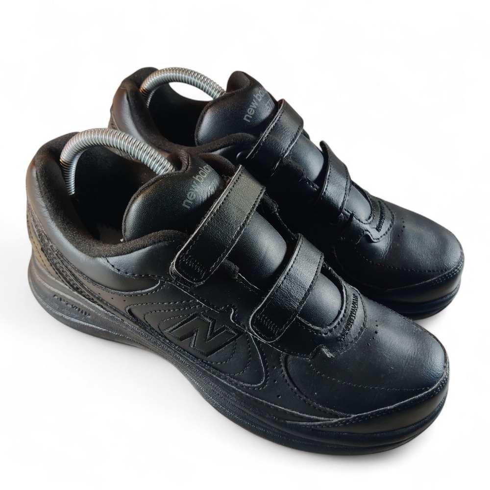 Size 9 B Womens New Balance 577 Triple Black Sneakers WW577VK * No Insoles * USA